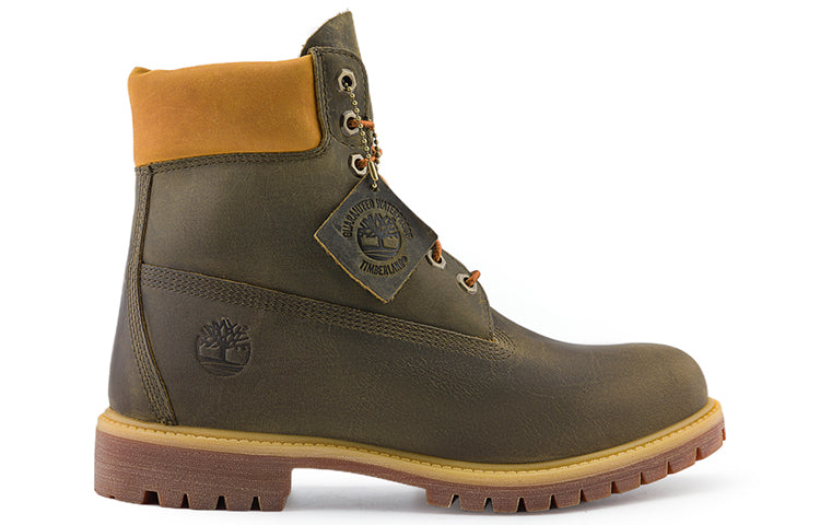 Timberland Premium 6 Inch Waterproof Boot 'Olive Green Yellow' A6291