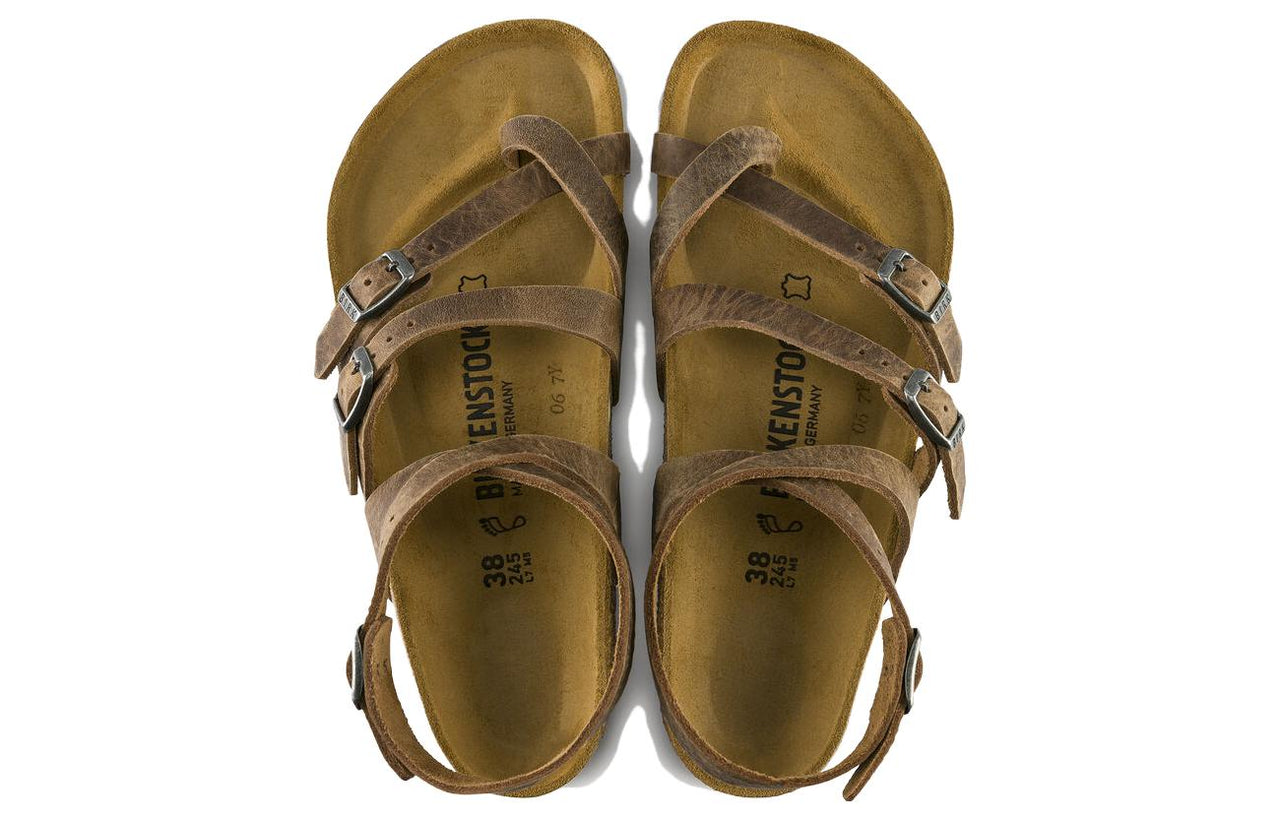 Birkenstock Seres Camberra Old Natural Leather Narrow Fit 'Tabacco' 1008709