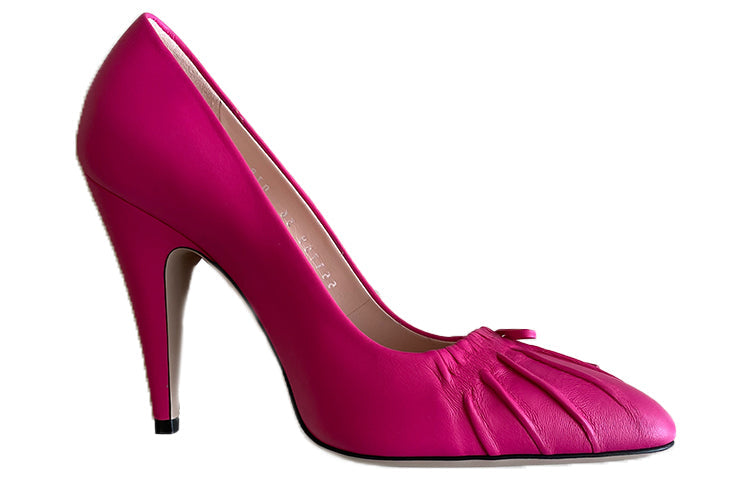 (WMNS) Gucci Nappa Bow High Heel Pumps 'Bright Fucsia' 551759-BKO00-5611