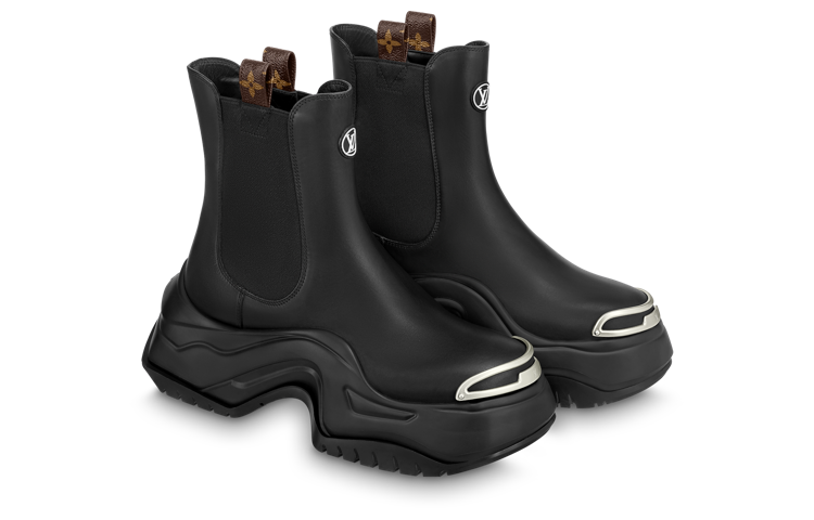 (WMNS) LOUIS VUITTON Archlight 2.0 Platform Boots 'Black' 1AB15D