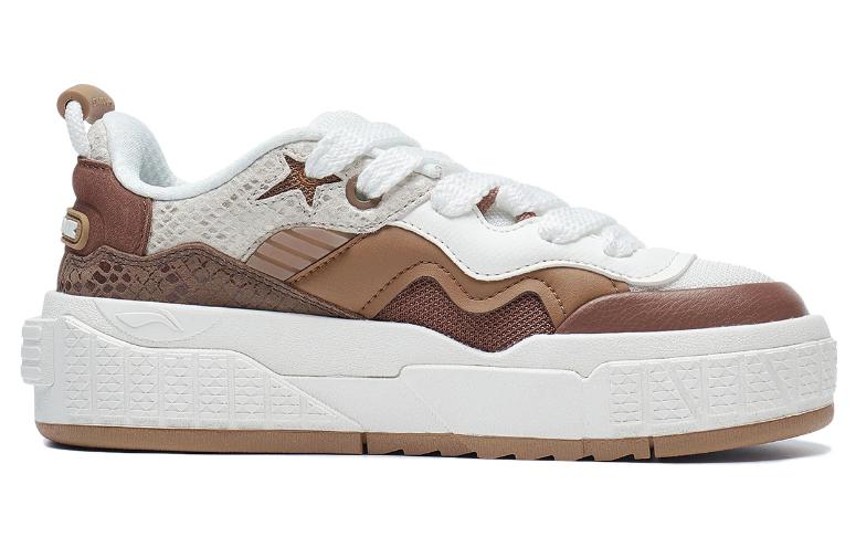 (WMNS) Li-Ning 001 Unblock 'White Brown' AGCT218-4