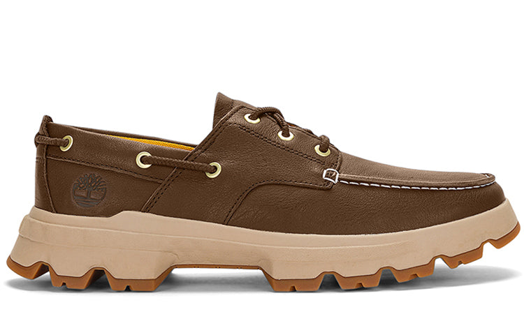 Timberland Greenstride Originals Ultra Leather Boat Shoes 'Dark Brown' A5RH4W