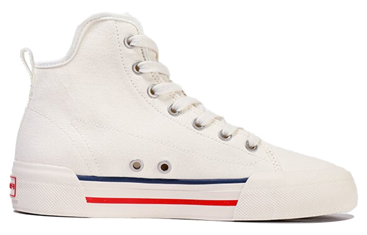 (WMNS) ANTA High Top Canvas Shoes 'Ivory Red' 122118665-1