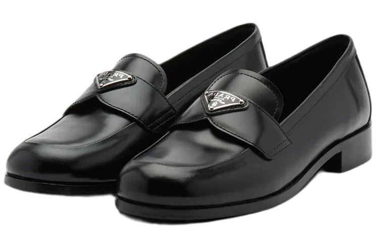 (WMNS) PRADA Bushed Leather Loafers 'Black' 1D902M_055_F0002_F_025