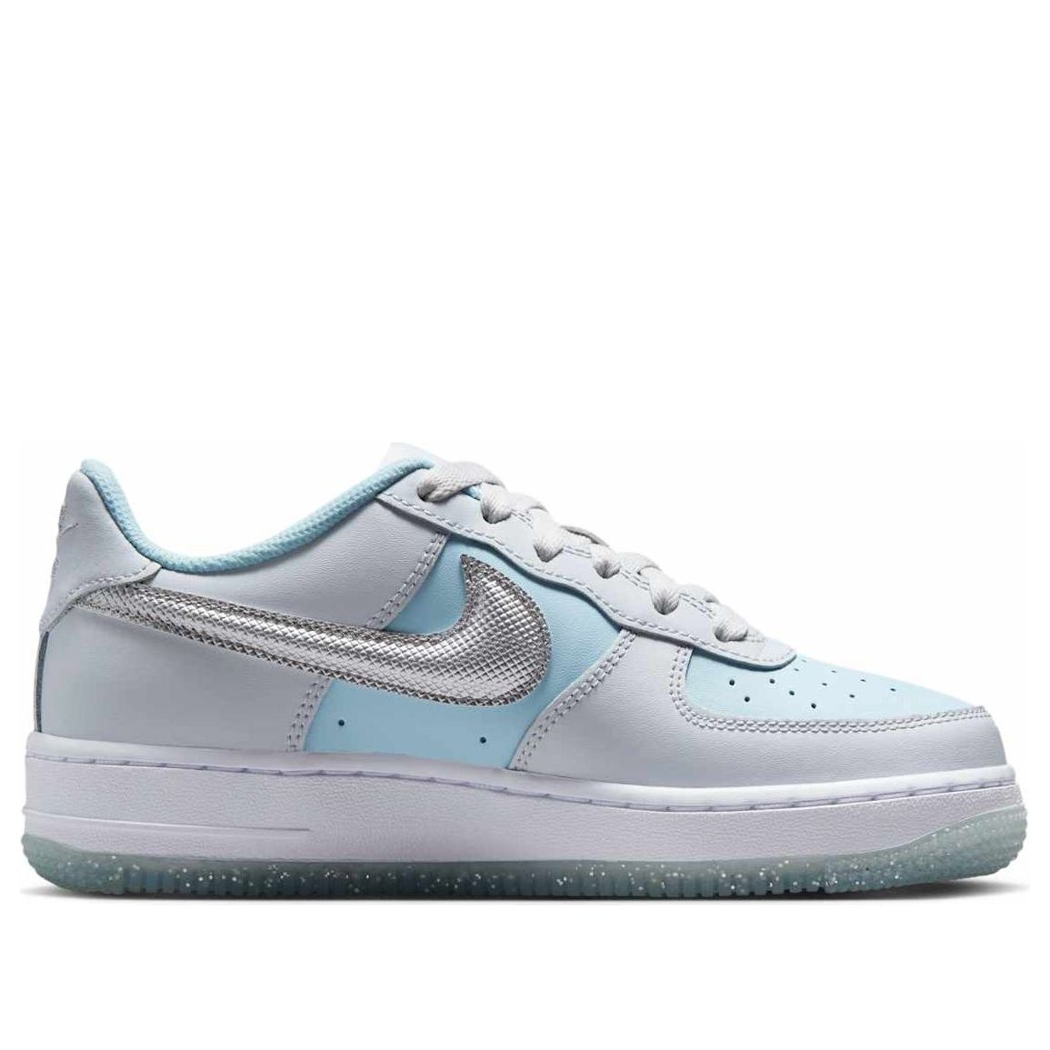 (GS) Nike Air Force 1 Low 'Pure Platinum Glacier Blue' HQ3249-043