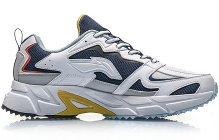 Li-Ning Retro Running Shoes 'Deep Water Duck Blue' ARLQ001-3