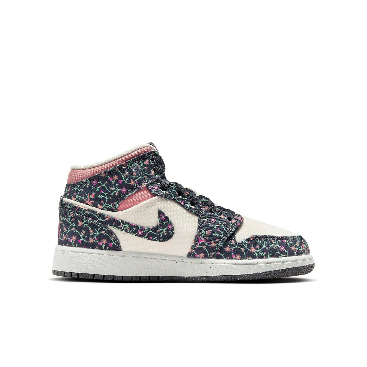 (GS) Air Jordan 1 Mid 'Floral Canvas' FJ3451-001