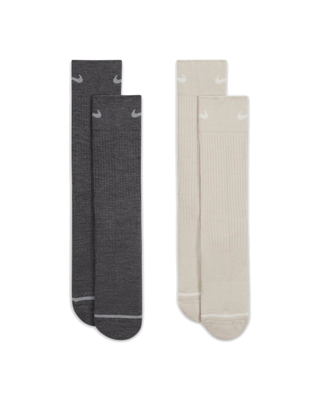 Nike Everyday Wool Cushioned Crew Socks (2 Pairs) 'Grey Beige' DQ6394-902