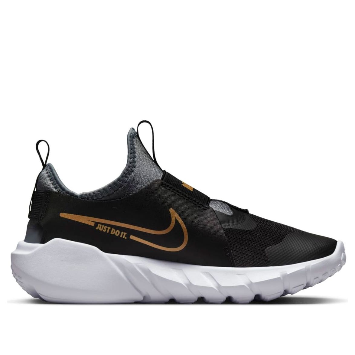 (GS) Nike Flex Runner 2 'Black Metallic Gold' DJ6038-007