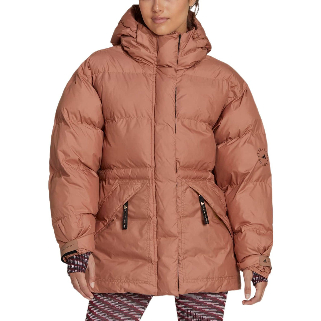 (WMNS) adidas by Stella McCartney Mid-Length Padded Winter Jacket 'Brown' HG6892