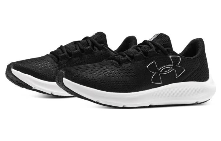 (WMNS) Under Armour Charged Pursuit 3 'Big Logo - Black White' 3026523-001