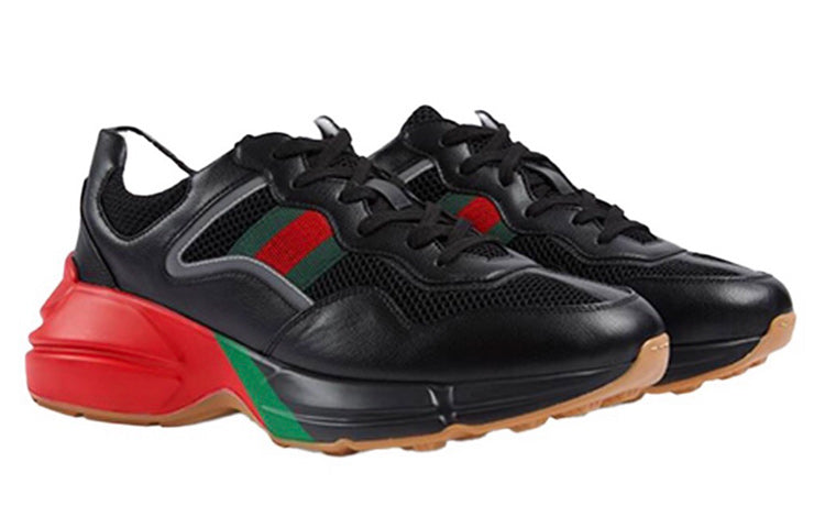 (WMNS) Gucci Rhyton 'Black Red Green Reflective' 645771-2H040-1093