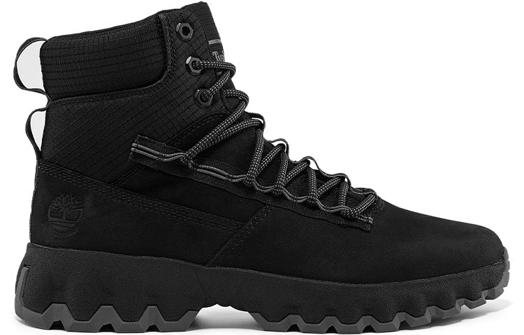 Timberland Greenstride Edge Waterproof Wide Fit Boots 'Black Nubuck' A2KT4W