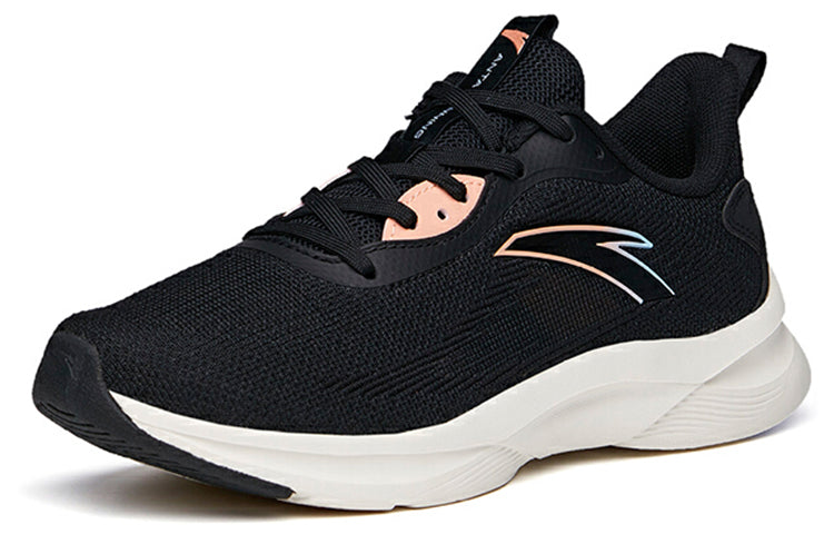 (WMNS) ANTA Running Series Sneakers 'Black Beige Blue' 122125585S-1