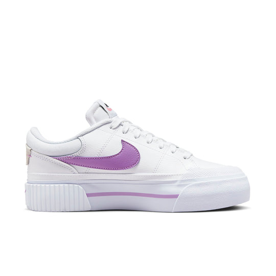 (WMNS) Nike Court Legacy Lift 'White Rush Fuchsia' DM7590-103