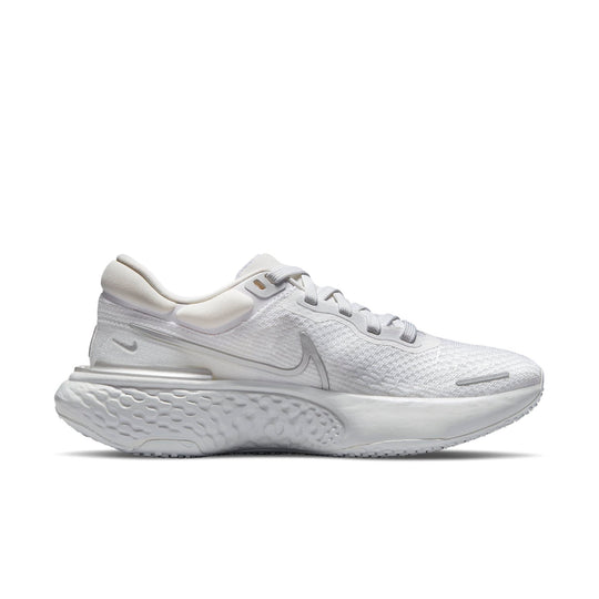 (WMNS) Nike ZoomX Invincible Run Flyknit 'White Metallic Silver' CT2229-101