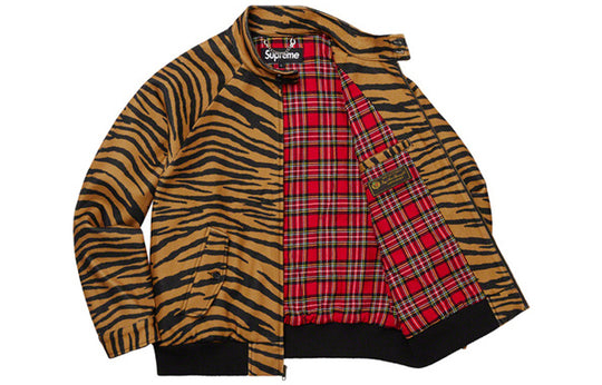 Supreme Wool Harrington Jacket 'Tiger Stripe' SUP-FW19-413 • SneakerSouqq