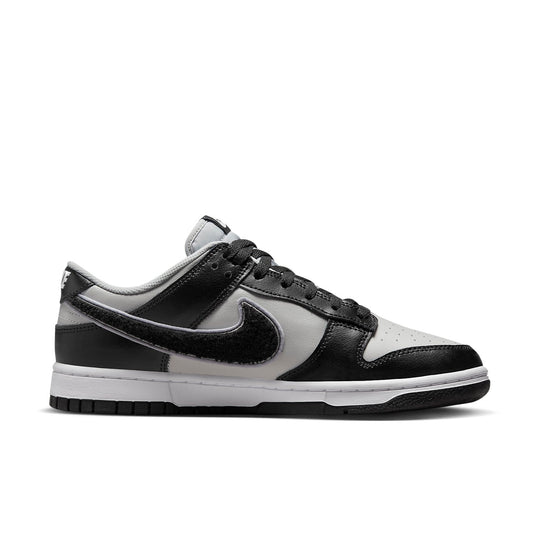 Nike Dunk Low 'Chenille Swoosh - Black Grey Fog' DQ7683-001