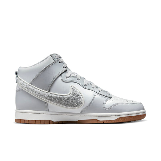 Nike Dunk High 'Chenille Swoosh - Light Smoke Grey' DR8805-003