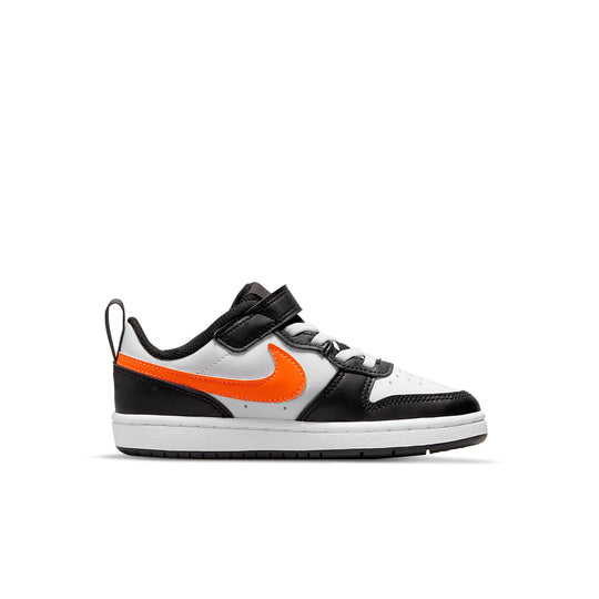 (PS) Nike Court Borough Low 2 'White Black Orange' BQ5451-115