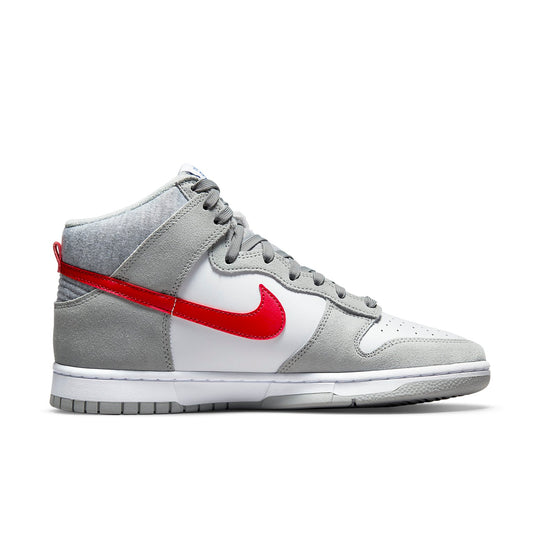 Nike Dunk High SE 'Athletic Club - Light Smoke Grey Gym Red' DJ6152-001