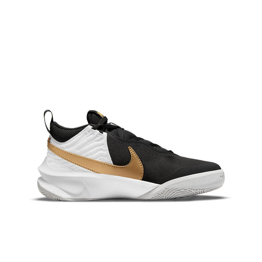 (GS) Nike Team Hustle D10 'Black Metallic Gold' CW6735-002