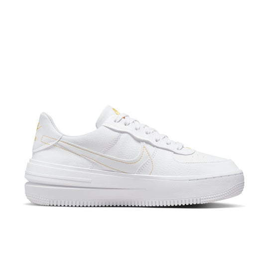 (WMNS) Nike Air Force 1 PLT.AF.ORM 'White Yellow Ochre' DJ9946-102