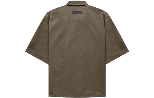 Fear of God Essentials FW22 Ss Nylon Shirt 'Wood' FOG-FW22-746