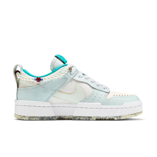 (WMNS) Nike Dunk Low Disrupt WhiteGreen Purple 'White Green' DC3282-013