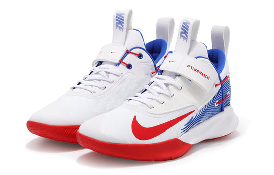 Nike Precision 4Flyease White, Red/Blue Domestic Edition DC2110-161 •  SneakerSouqq