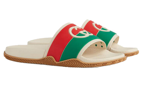 (WMNS) Gucci Slide 'Interlocking G - White Red Green' 655461-JFA00-9136