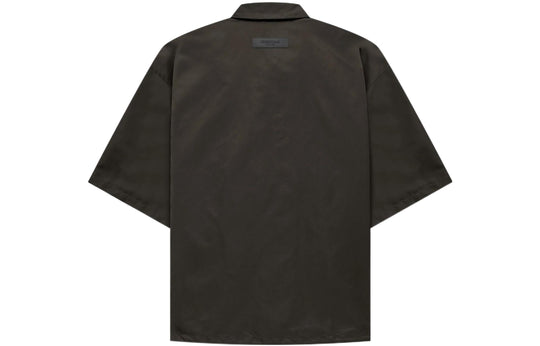 Fear of God Essentials FW22 SS Nylon Shirt 'Off Black' FOG-FW22-626