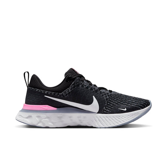 Nike React Infinity Run Flyknit 3 'Black Football Grey Pink' DZ3014-001