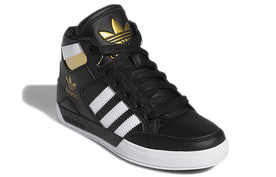 WMNS adidas Hard Court High J Black Gold FV5732 SneakerSouqq