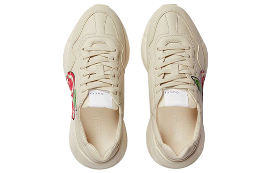 WMNS Gucci Rhyton GG Apple Ivory 609343 DRW00 9522 SneakerSouqq