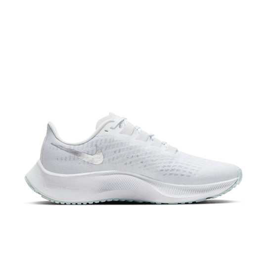 (WMNS) Nike Air Zoom Pegasus 37 'White Metallic Silver' BQ9647-101