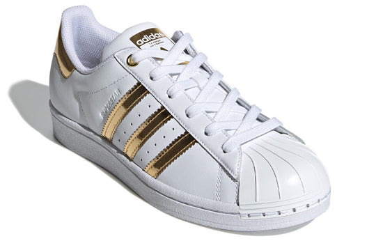 WMNS adidas Superstar Metal Toe White Gold Metallic FV3330 SneakerSouqq