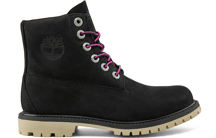(WMNS) Timberland Paninara Collarless 6 Inch Wide Fit Waterproof Boots 'Black Nubuck' A2M2QW