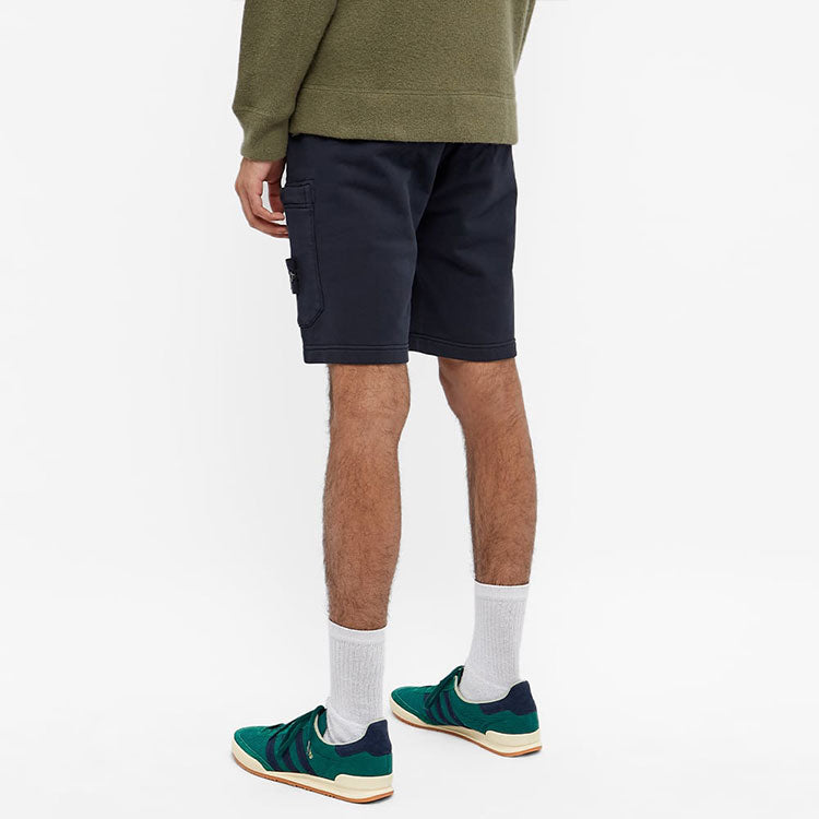 STONE ISLAND Garment Dyed Sweat Shorts 'Navy' 761564651-V0020
