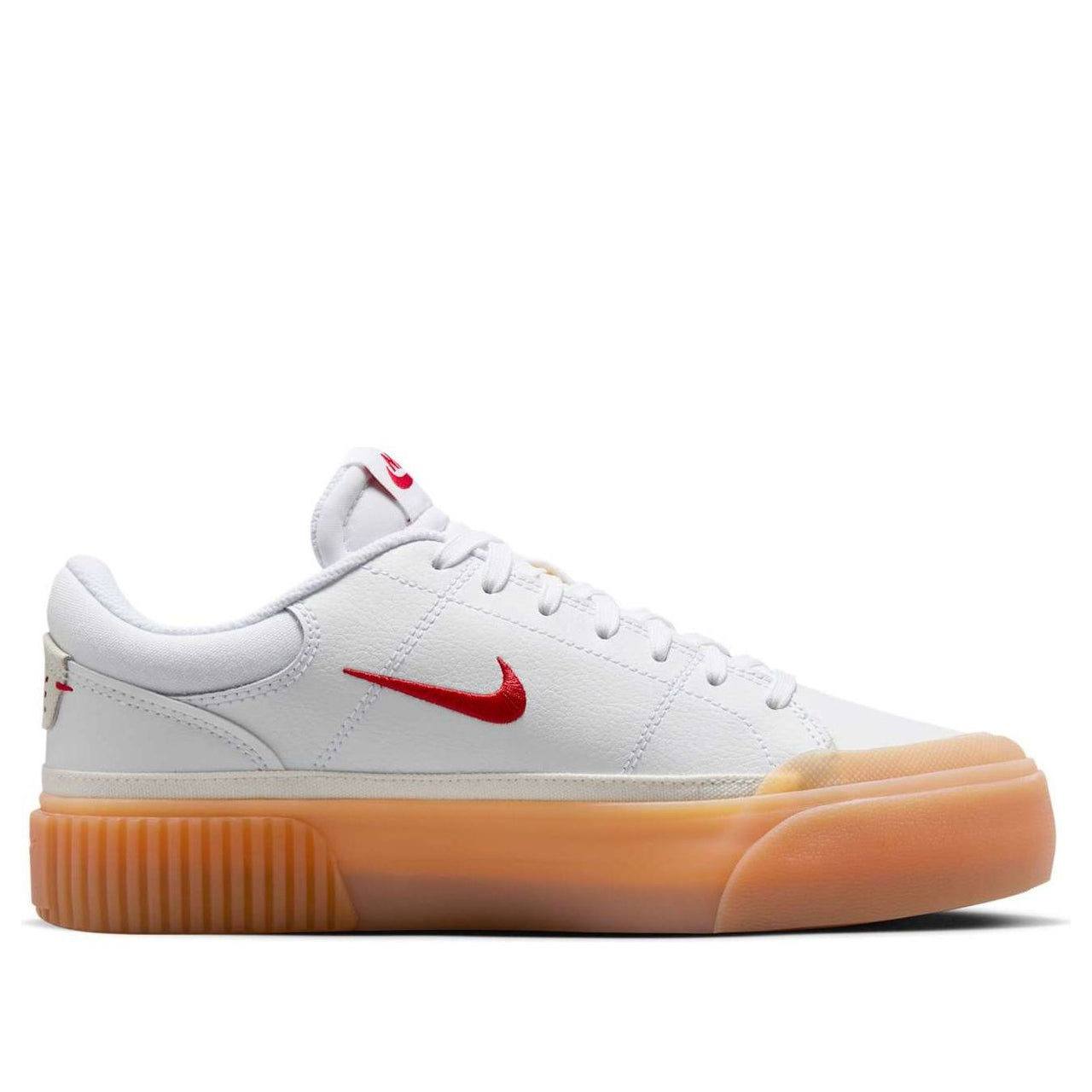 (WMNS) Nike Court Legacy Lift 'White Gum University Red' FV5526-103
