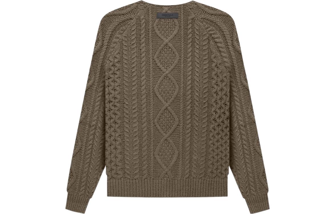 Fear of God Essentials FW22 Cable Knit 'Wood'' FOG-FW22-715