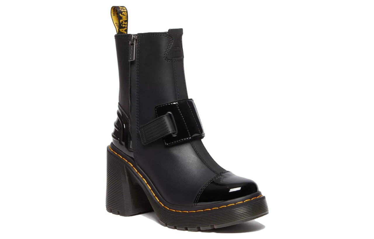 (WMNS) Dr.Martens Gaya Alternative Leather Heeled Chelsea Boots 'Black' 31012001