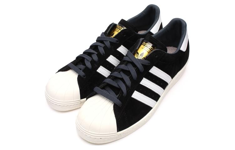 adidas originals Superstar 80s Dlx Suede 'Black White' B25961