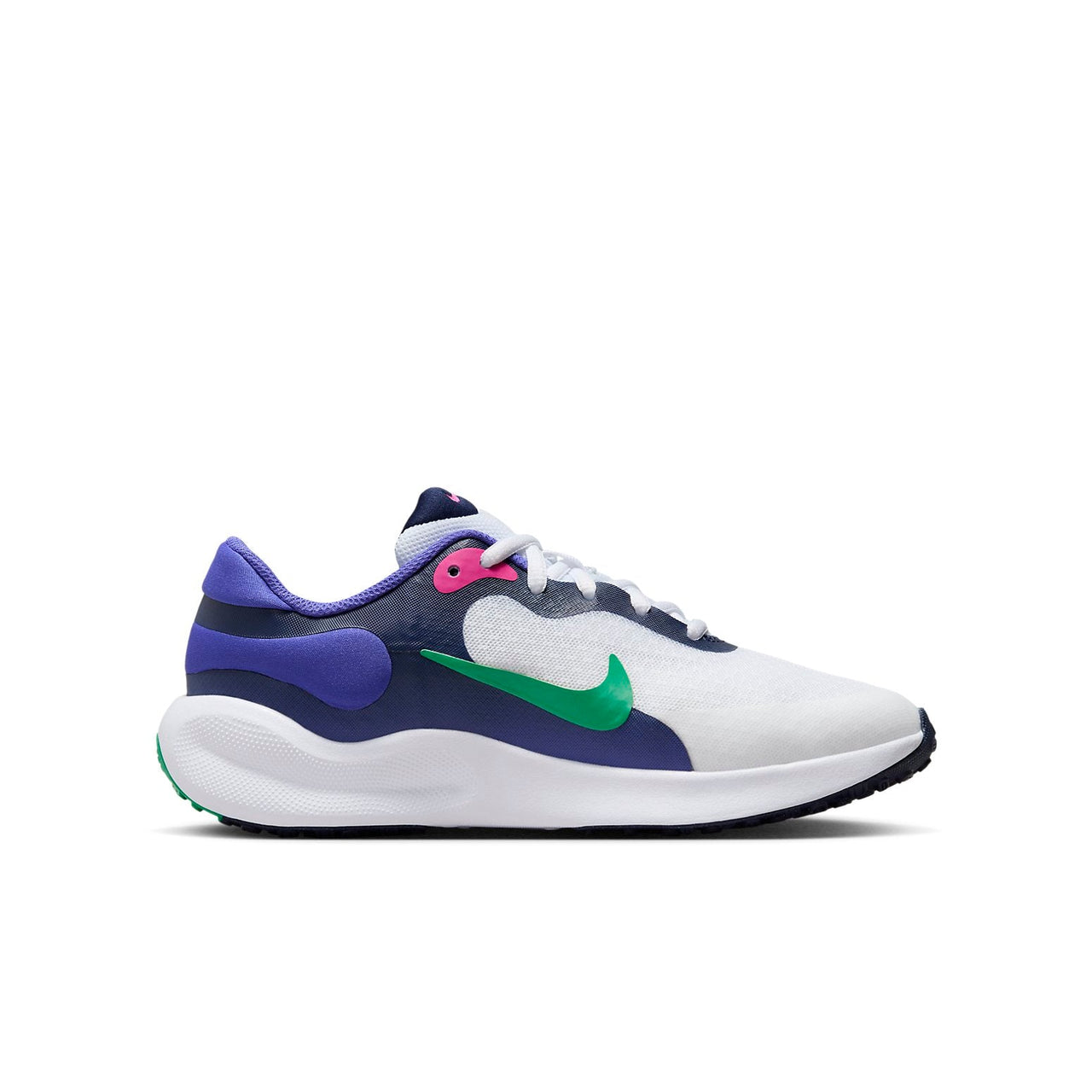 (GS) Nike Revolution 7 'White Persian Violet Navy' FB7689-101