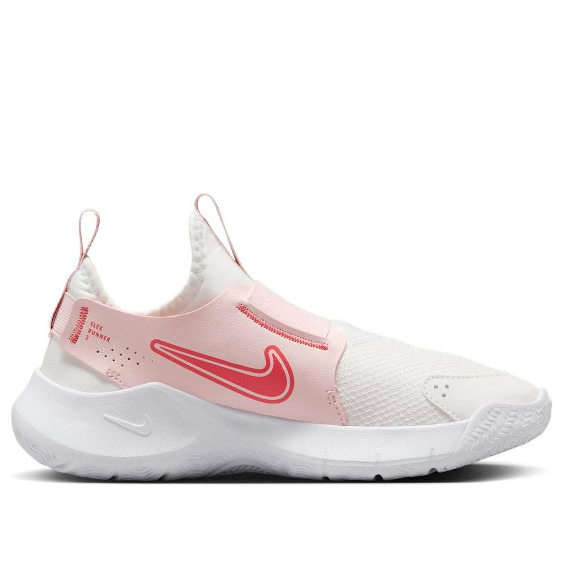 (GS) Nike Flex Runner 3 'Summit White Echo Pink Magic Ember' FN1294-104