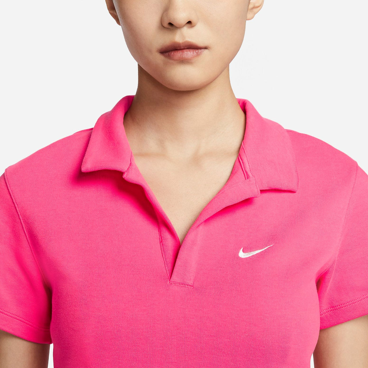 (WMNS) Nike Sportswear Essential Short-sleeve Polo Top 'Pink' DV7885-648
