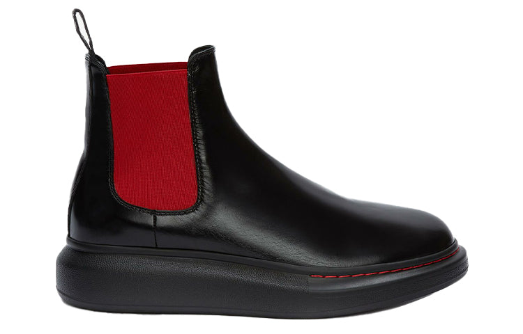 Alexander McQueen Hybrid Chelsea Boot 'Black Red' 586198WHX521066