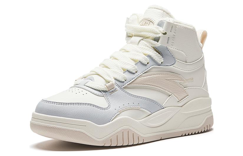 ANTA High Top Skateboarding Shoes 'White Beige Blue' 922348903-1