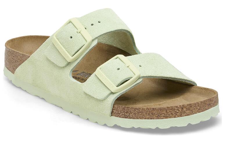Birkenstock Arizona Big Buckle Nubuk Leather 'Green' 1026831