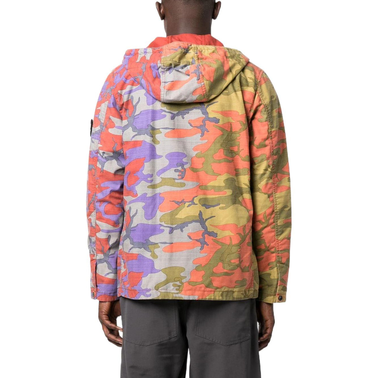 STONE ISLAND Hooded Light Outerwear 'Brick Red' 7715Q02E1-V0015